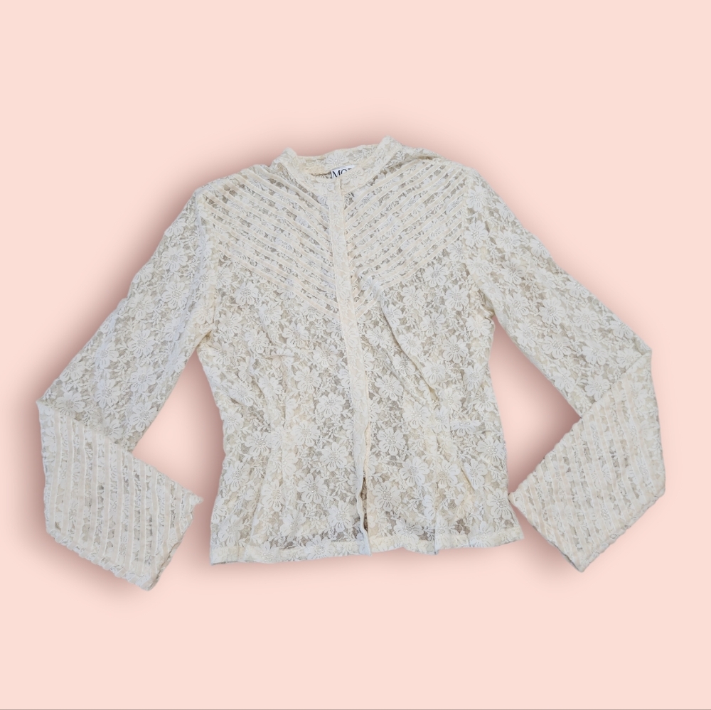 Y2k More Dash Than Cash Lace Victorian Blouse
